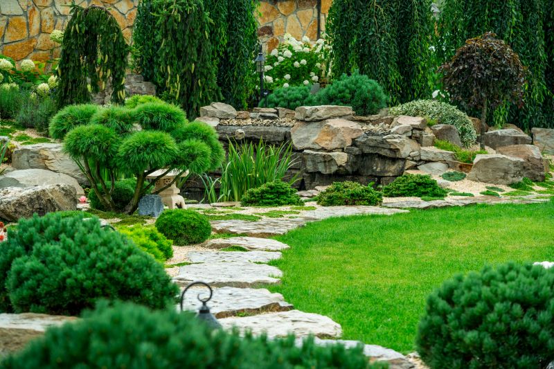 Landscaped Garden with Stones